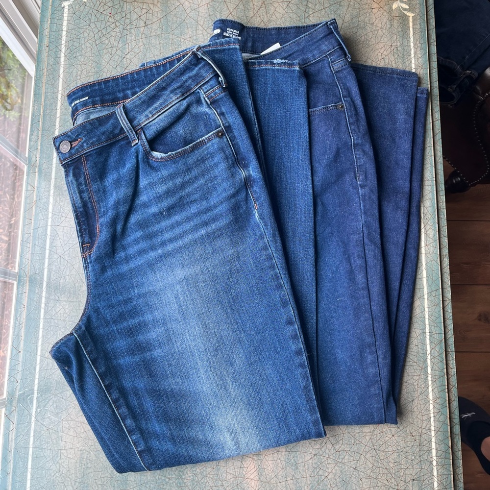 2 Pairs of Old Navy Jeans Size 14